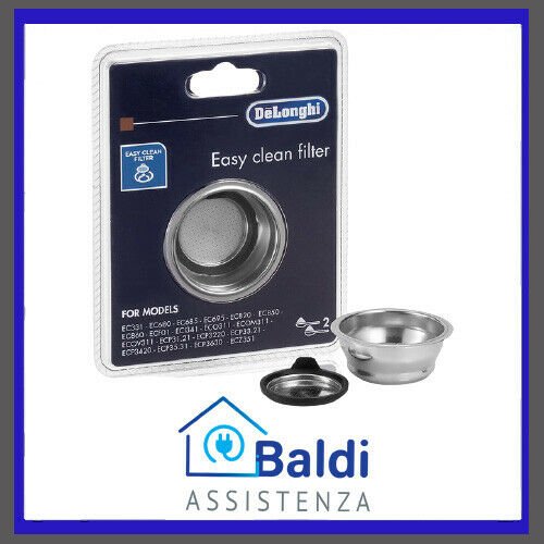 FILTRO 2 TAZZE PER MACCHINA CAFFE' DE LONGHI DISTINTA DEDICA ICONA SCULTURA ECP