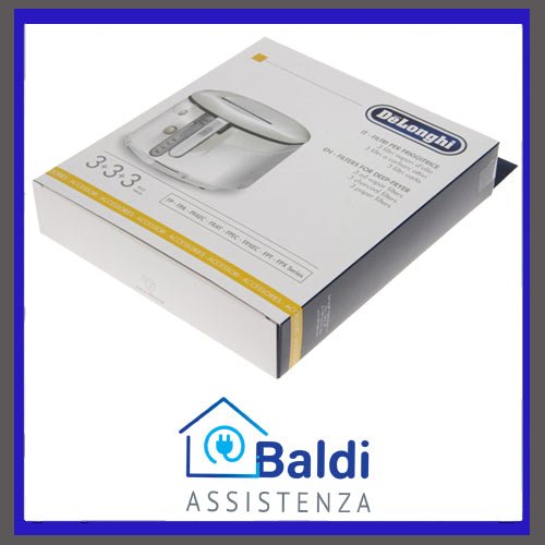 KIT 3 FILTRI PER FRIGGITRICE DE LONGHI SERIE FPA FPX FPAY FPEC FGR FGS FQR FP
