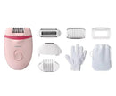 PHILIPS EPILATORE COMPATTO CON CAVO SATINELLE ESSENTIAL BRE285/00 2 VELOCITA'