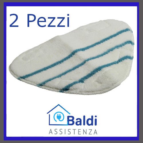 RICAMBIO 2 PEZZI PANNO PULIZIA PER VAPORETTO ARIETE STEAM MOP 4143 4164 4169