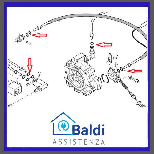 RICAMBIO 2 PZ. GUARNIZIONE OR 2015 PER MACCHINA CAFFE SAECO GAGGIA VARI MODELLI