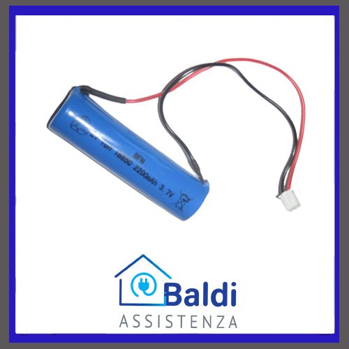 RICAMBIO BATTERIA 2200 mh. 3,7V PER VAPORETTO ARIETE WINDOWS CLEANER ART. 4125