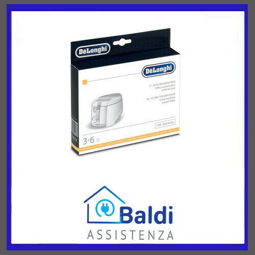 RICAMBIO CONFEZIONE KIT FILTRI PER FRIGGITRICE DE LONGHI SERIE F28 D28 ORIGINALI
