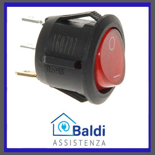 RICAMBIO INTERRUTTORE LUMINOSO ON OFF PER STIRELLA ARIETE STIROMATIC 2200 6257