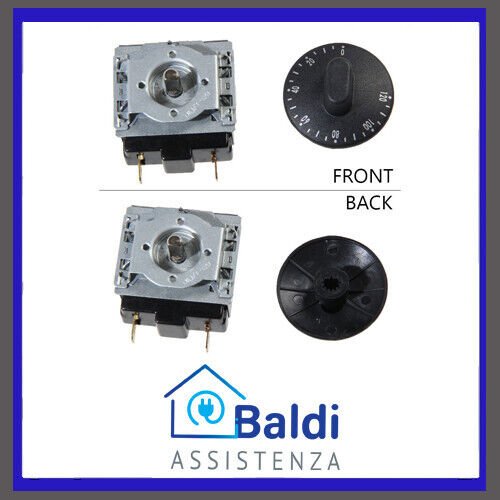 RICAMBIO KIT TIMER E MANOPOLA PER FORNO FORNETTO ELETTRICO DE'LONGHI EO2079 EO20