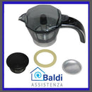 RICAMBIO ORIGINALE CARAFFA PER MACCHINA CAFFE' ALICIA PLUS DE LONGHI 2 TAZZE