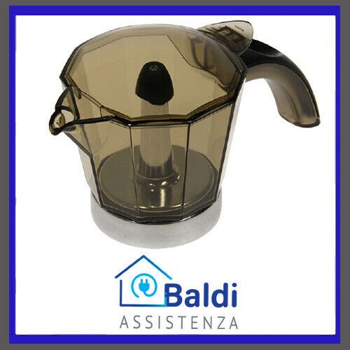 RICAMBIO ORIGINALE CARAFFA PER MACCHINA CAFFE' MOKA ALICIA DE LONGHI 4 TAZZE