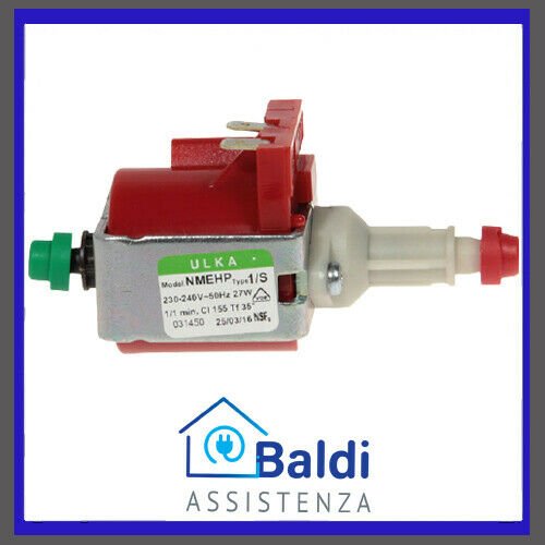 RICAMBIO POMPA ULKA 50HZ 21W 5,2 BAR PER FERRO DA STIRO DE LONGHI VVX PRO SX