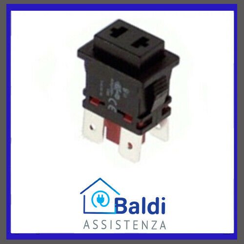 RICAMBIO PULSANTE 19X13 PUSH CON ASOLE SU TASTO 250V - 10A