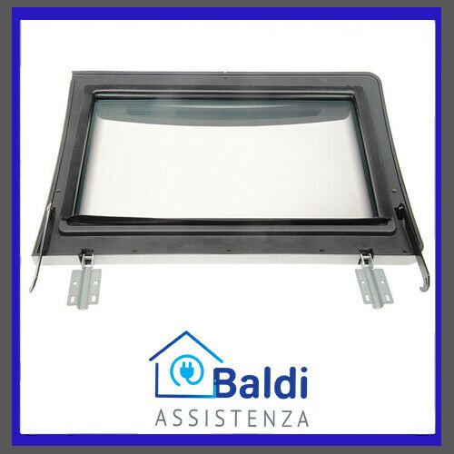 RICAMBIO SPORTELLO PORTA CON CERNIERE PER FORNO ELETTRICO DE LONGHI EO3275 EO32752