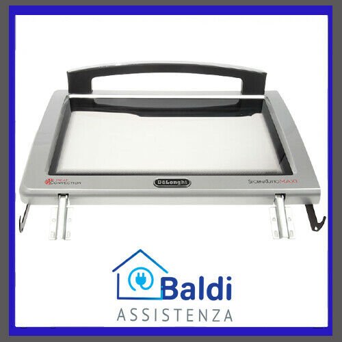 RICAMBIO SPORTELLO PORTA CON CERNIERE PER FORNO ELETTRICO DE LONGHI EO3275 EO32752