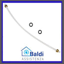 RICAMBIO TUBO CON BOCCOLE 19 CM + ORING PER MACCHINA DA CAFFE' DE LONGHI VARI MODELLI