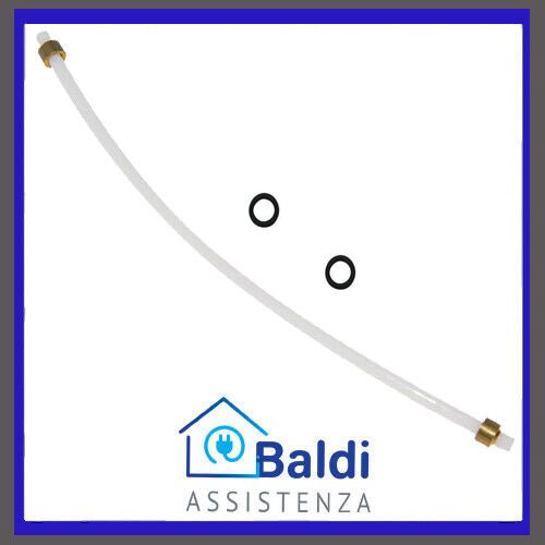 RICAMBIO TUBO CON BOCCOLE 19 CM + ORING PER MACCHINA DA CAFFE' DE LONGHI VARI MODELLI